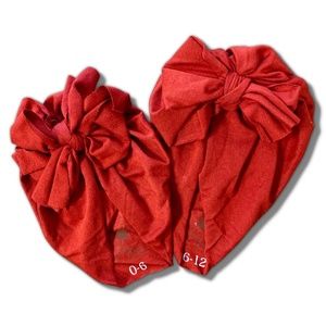 VALENTINES RED BABY TURBAN